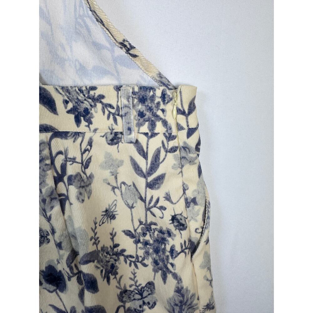 Cider Floral Corduroy Shortalls Romper Cottagecore Granola Girl Plus 3XL - Picture 7 of 9